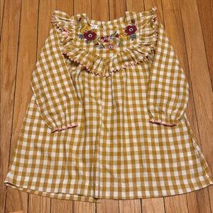 NWOT Mud Pie Check Autumn Flannel Dress Size 5T